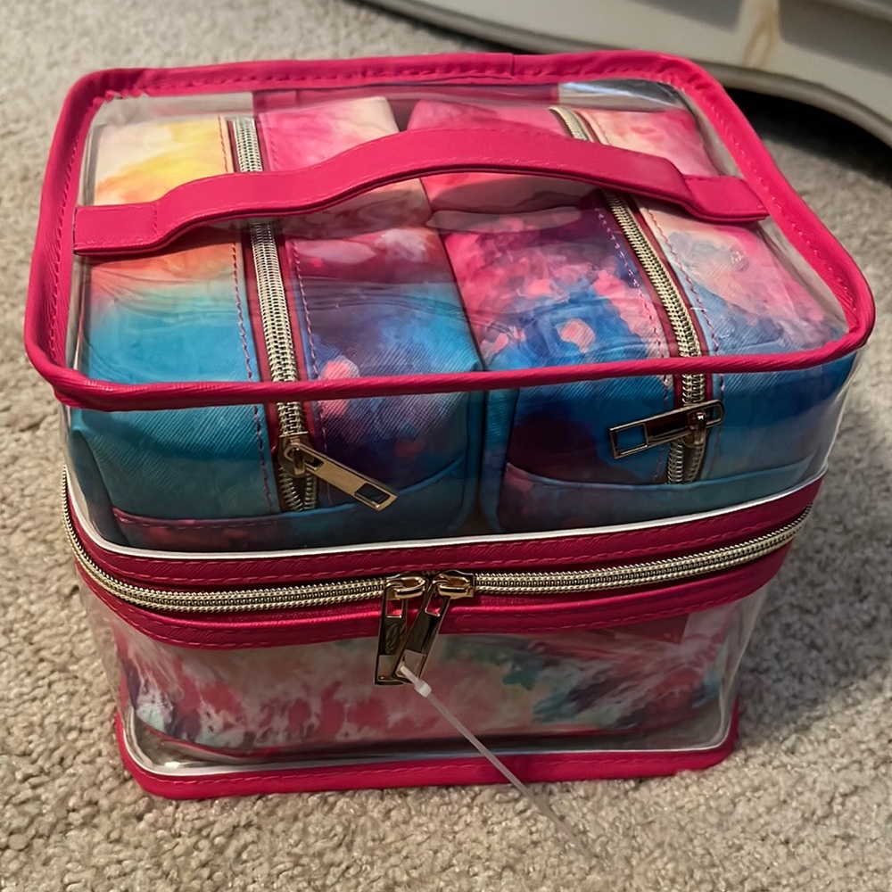 Rainbow Tie Dye Make up Bags - 4 pack